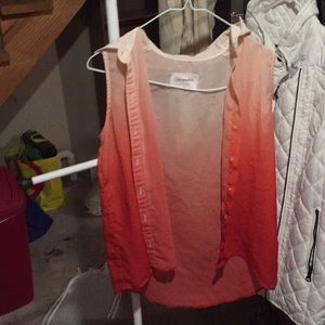 Burnt orange button down